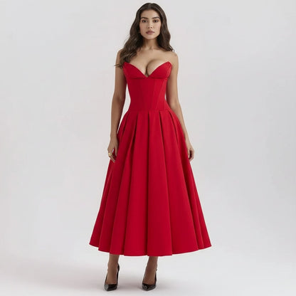 Women's Cocktail Dress Midi Off Shoulder | Party Dress