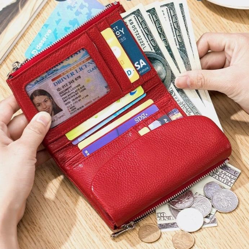 Women's Wallet RFID Wallet Slim Card Holder Coin Purse