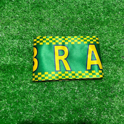 World Cup Brazil Flag Football Scarf Fringe Brazil Scarf